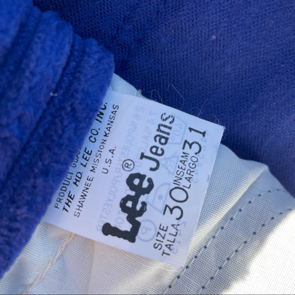 Vintage Deadstock blue corduroy high waist pants - Picture 11 of 11